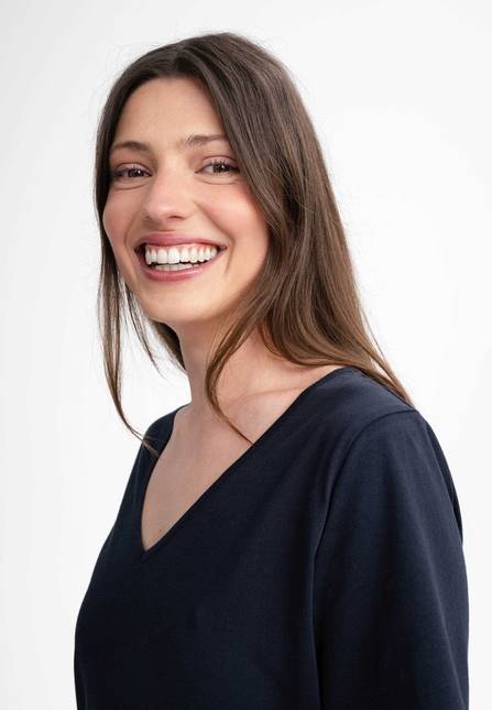 Melawear Damen V-Neck Kleid JANITRA