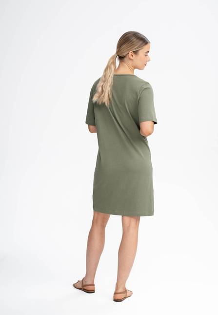 Melawear Damen V-Neck Kleid JANITRA