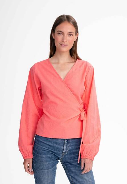 Melawear Damen Wickelbluse LILAM