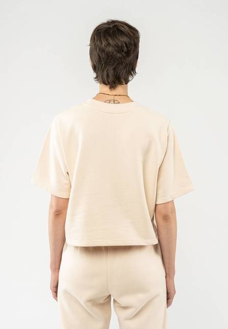 Melawear French Terry Cropped T-Shirt DEEPALI