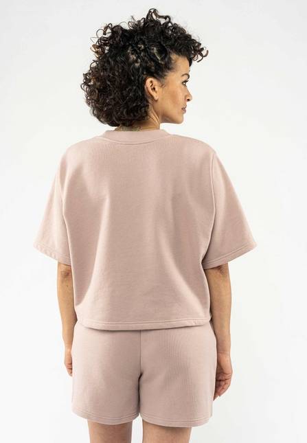 Melawear French Terry Cropped T-Shirt DEEPALI