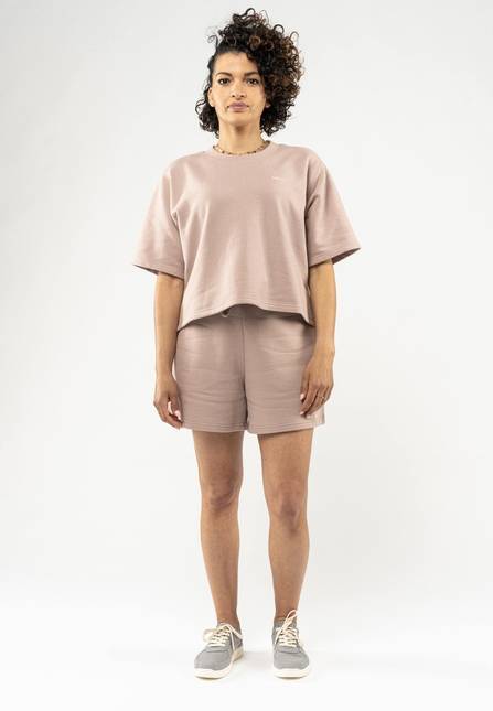 Melawear French Terry Cropped T-Shirt DEEPALI