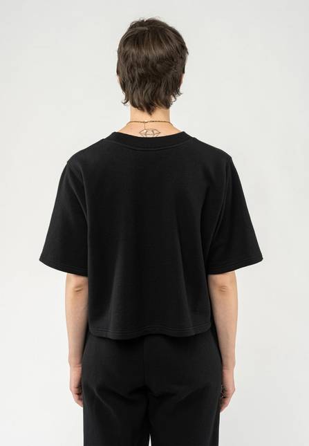 Melawear French Terry Cropped T-Shirt DEEPALI