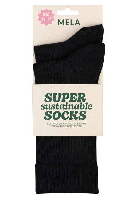 Melawear Gerippte Socken 2er Pack