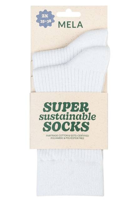 Melawear Gerippte Socken 2er Pack