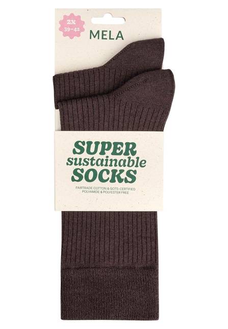 Melawear Gerippte Socken 2er Pack