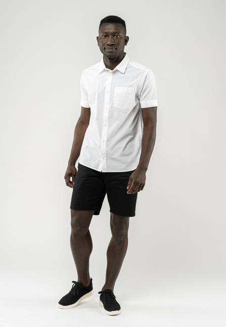 Melawear Herren Hemd Kurzärmlig DEEPAK