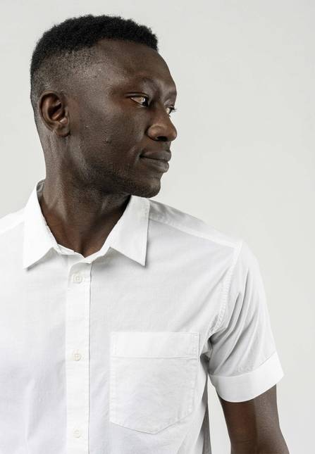 Melawear Herren Hemd Kurzärmlig DEEPAK