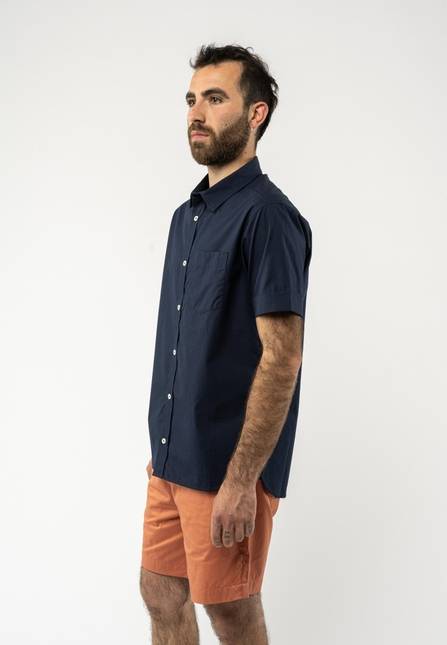 Melawear Herren Hemd Kurzärmlig DEEPAK