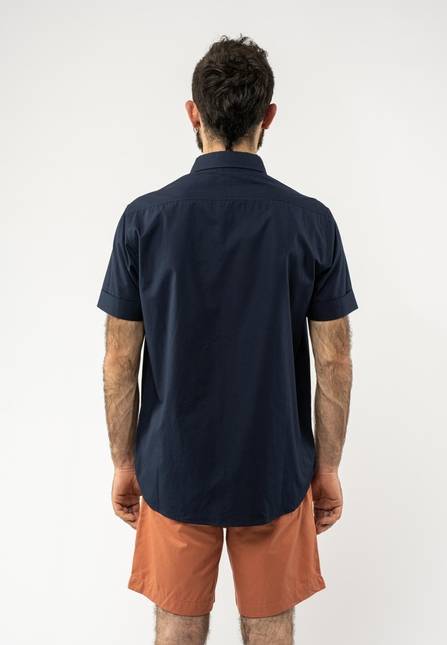 Melawear Herren Hemd Kurzärmlig DEEPAK