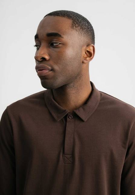 Melawear Herren Langarm Polo Shirt DIVIT