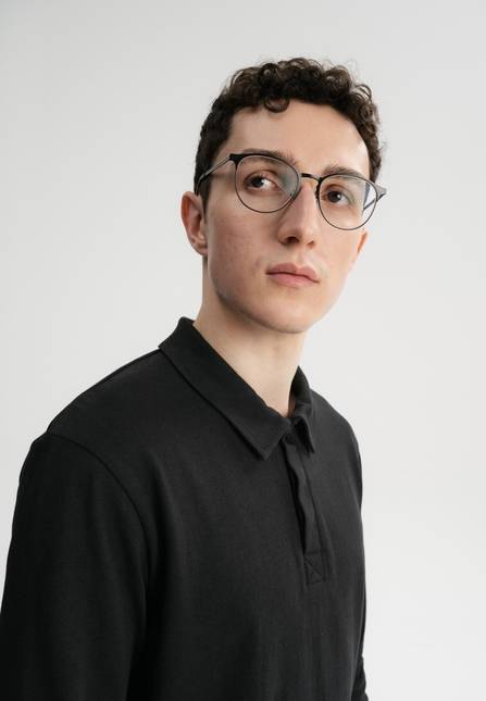 Melawear Herren Langarm Polo Shirt DIVIT