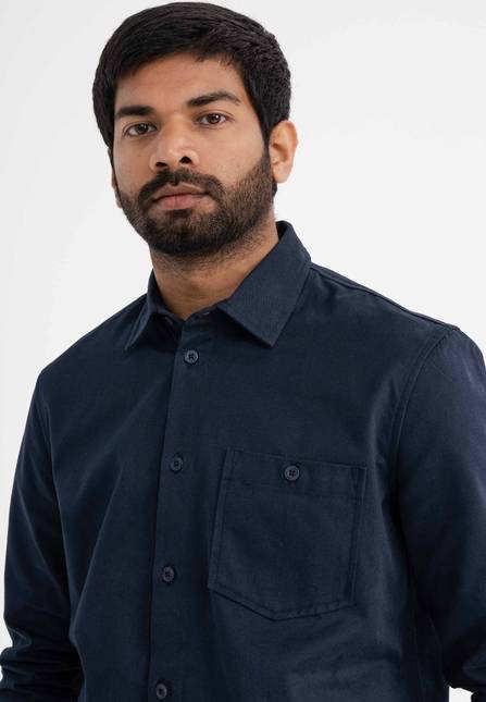 Melawear Herren Twill Hemd ASHUTOSH