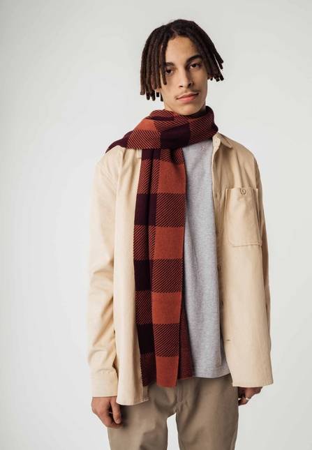 Melawear Jacquard Rippstrick Schal ASMEE