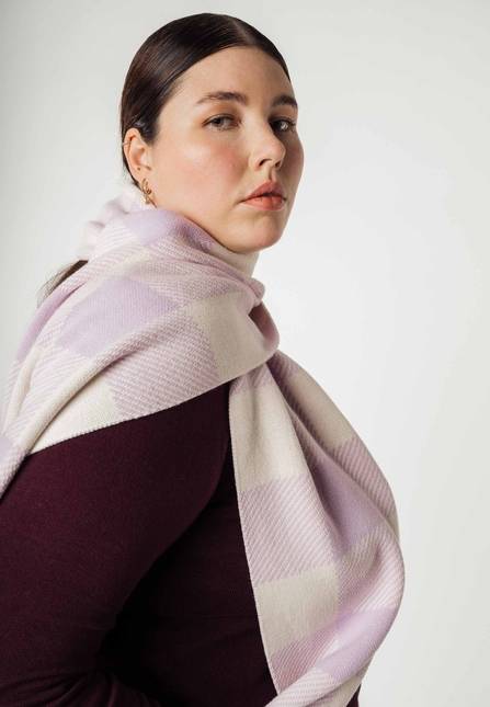 Melawear Jacquard Rippstrick Schal ASMEE