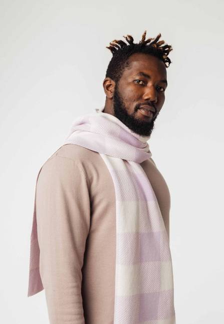 Melawear Jacquard Rippstrick Schal ASMEE