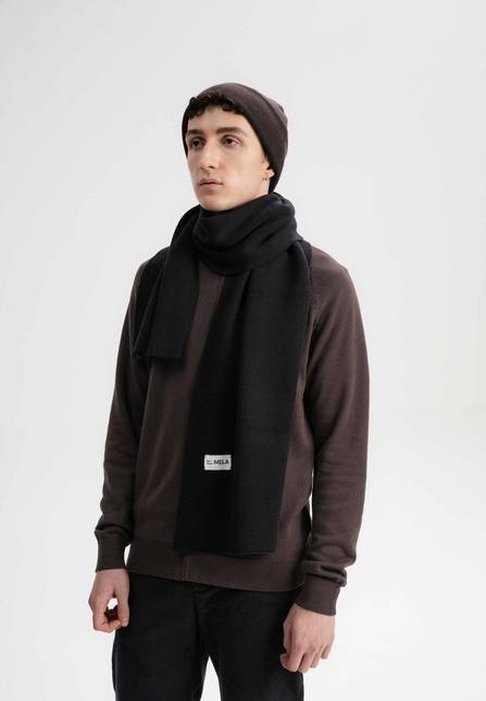 Melawear Jacquard Rippstrick Schal ASMEE