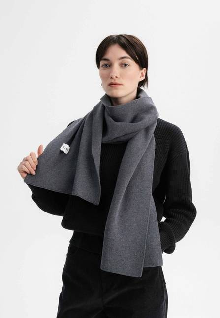 Melawear Jacquard Rippstrick Schal ASMEE
