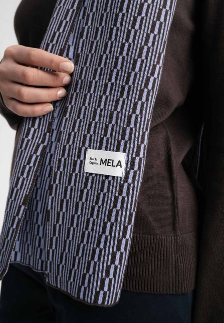 Melawear Jacquard Rippstrick Schal ASMEE