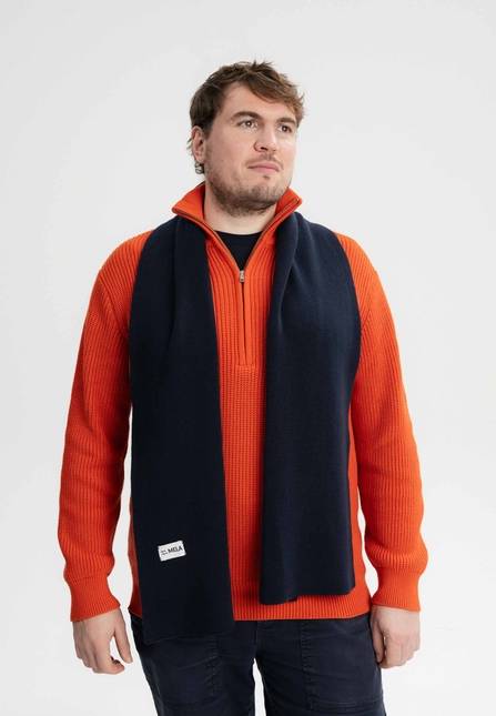 Melawear Jacquard Rippstrick Schal ASMEE