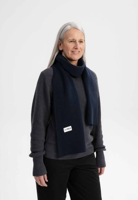 Melawear Jacquard Rippstrick Schal ASMEE