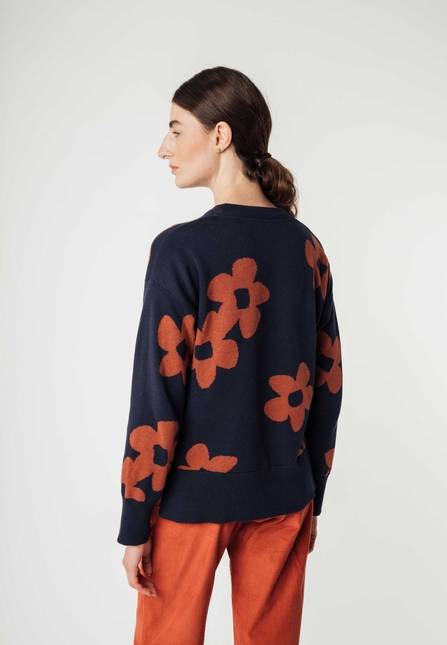 Melawear Jacquard Strickpullover FAIZA