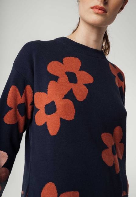 Melawear Jacquard Strickpullover FAIZA