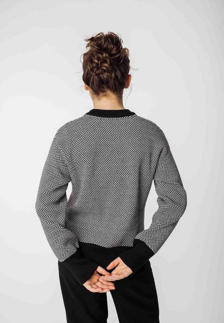 Melawear Jacquard Strickpullover FAIZA