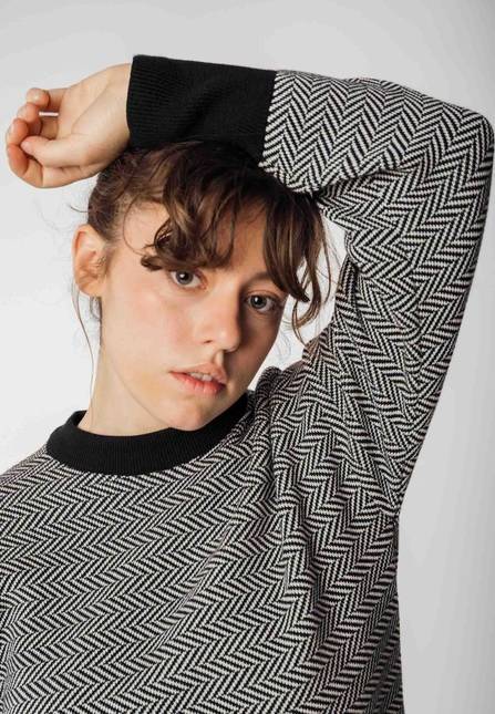 Melawear Jacquard Strickpullover FAIZA