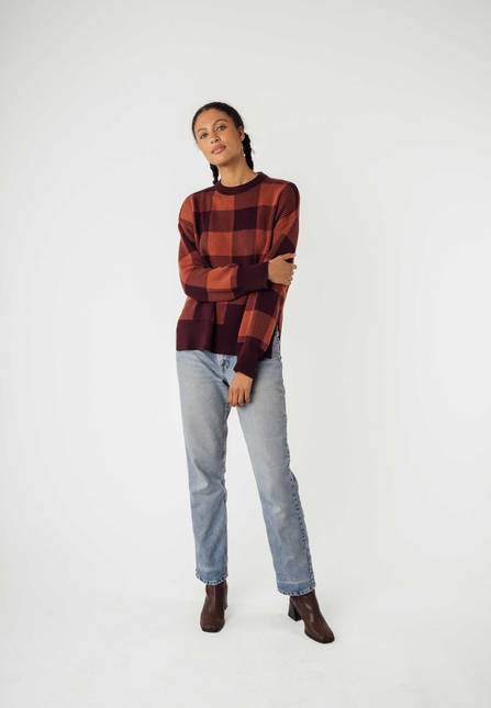 Melawear Jacquard Strickpullover FAIZA