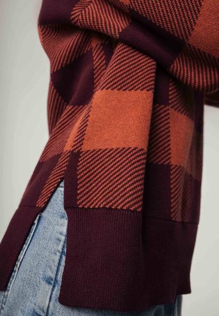 Melawear Jacquard Strickpullover FAIZA