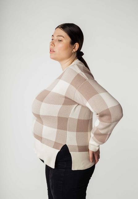 Melawear Jacquard Strickpullover FAIZA