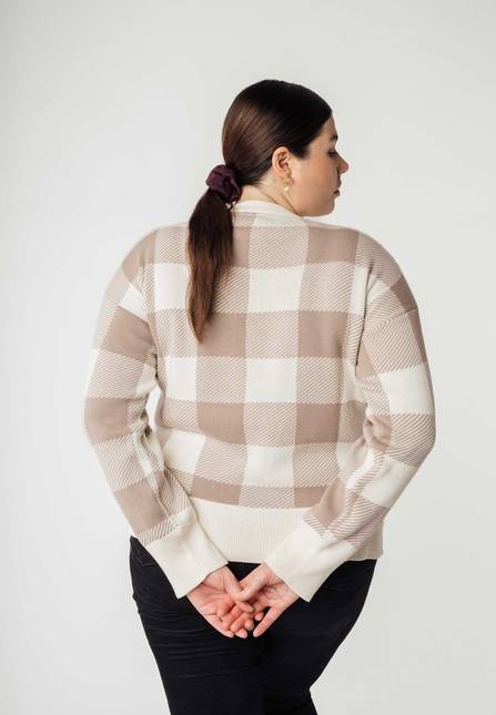 Melawear Jacquard Strickpullover FAIZA