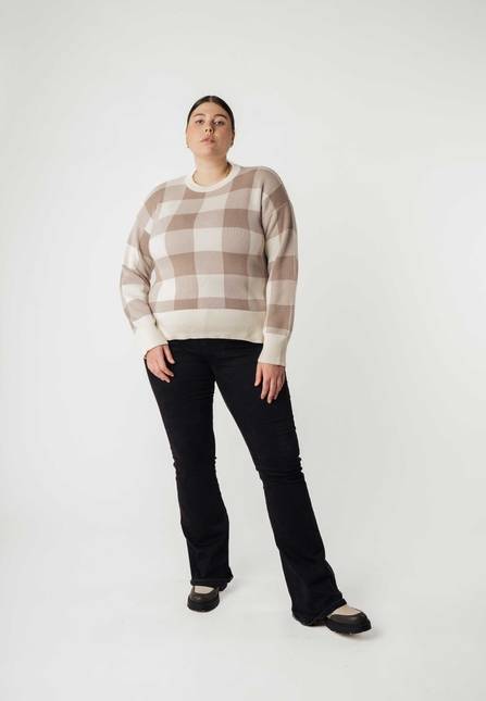 Melawear Jacquard Strickpullover FAIZA