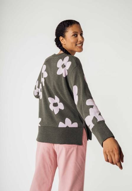 Melawear Jacquard Strickpullover FAIZA