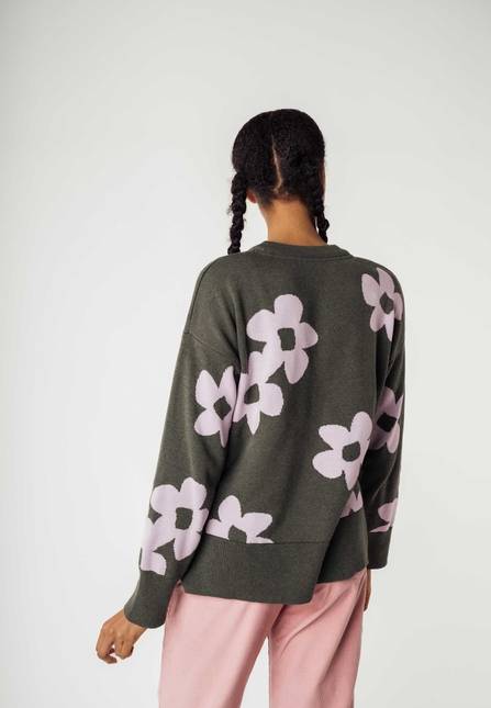 Melawear Jacquard Strickpullover FAIZA