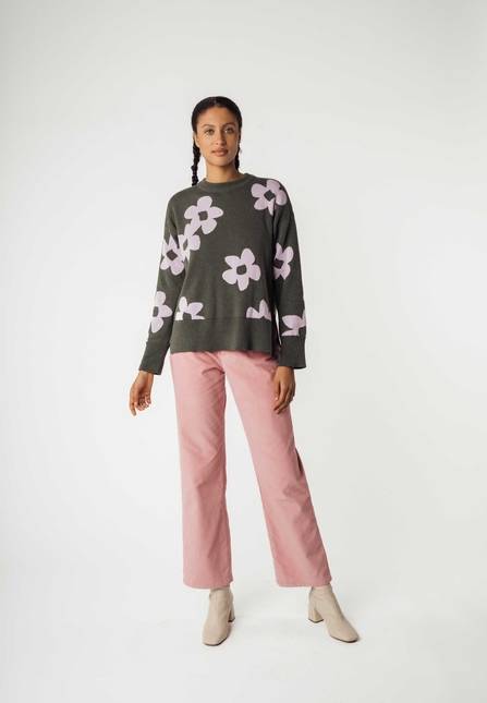 Melawear Jacquard Strickpullover FAIZA