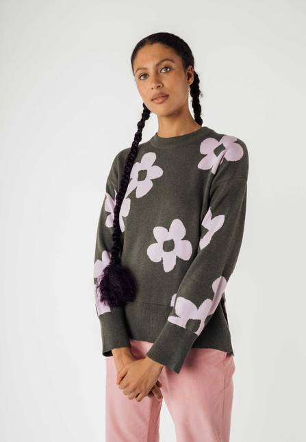 Melawear Jacquard Strickpullover FAIZA