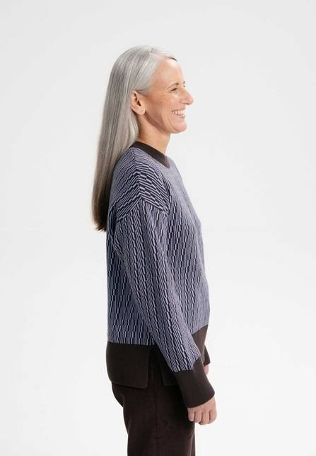 Melawear Jacquard Strickpullover FAIZA