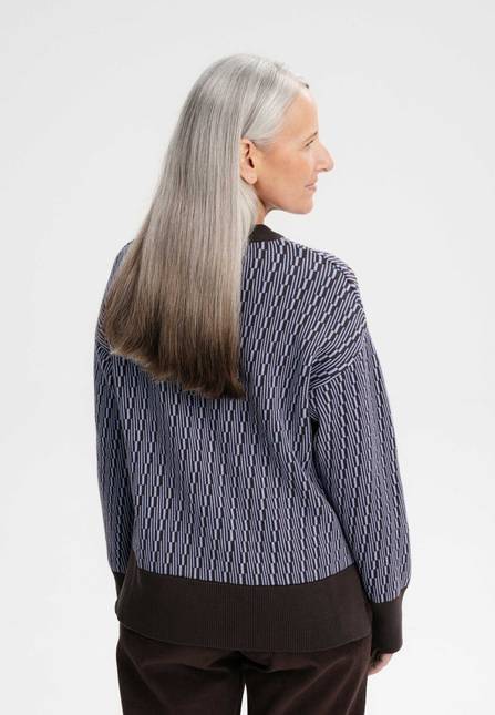 Melawear Jacquard Strickpullover FAIZA