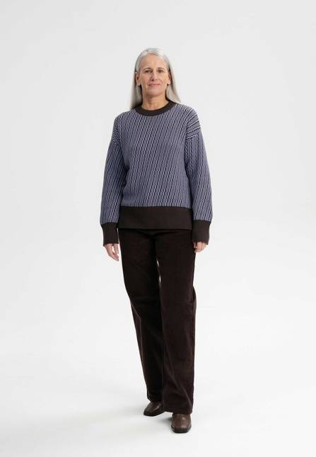 Melawear Jacquard Strickpullover FAIZA