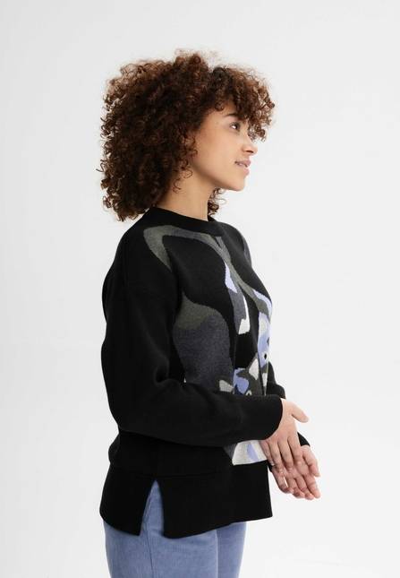 Melawear Jacquard Strickpullover FAIZA