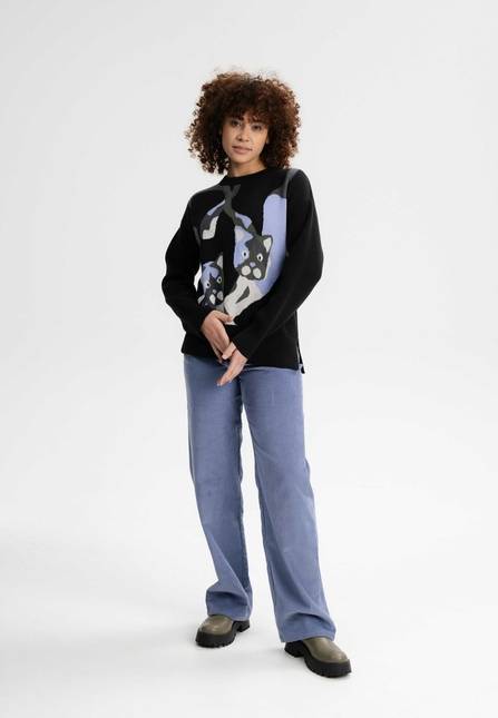 Melawear Jacquard Strickpullover FAIZA
