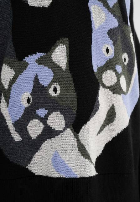 Melawear Jacquard Strickpullover FAIZA