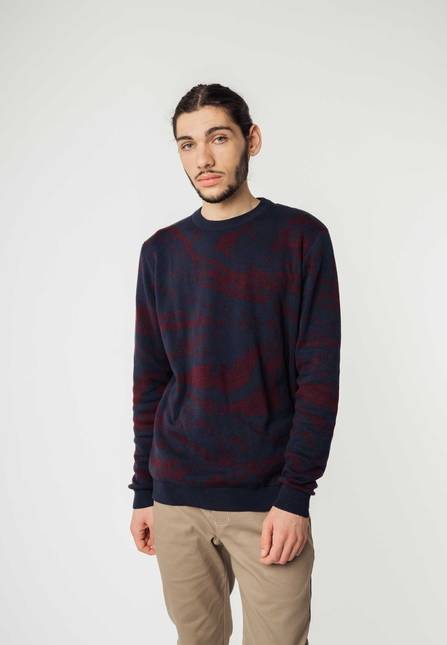 Melawear Jacquard Strickpullover MANAV