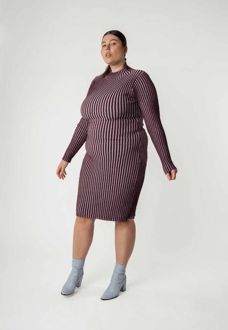 Melawear Rippstrickkleid SHIVANI