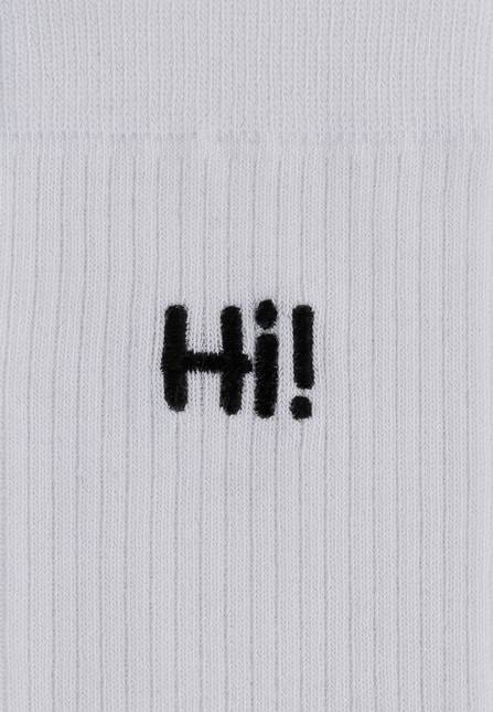 Melawear Unisex Gerippte Socken Stickerei 1er Pack