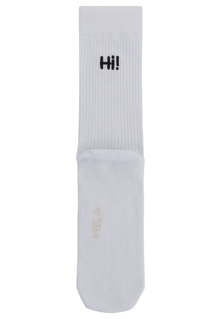 Melawear Unisex Gerippte Socken Stickerei 1er Pack