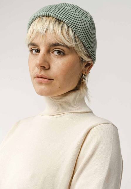 Melawear Unisex Kurze Rippstrick Mütze RAFI