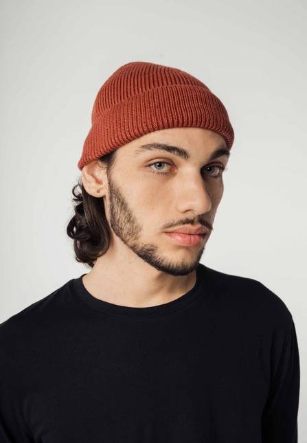 Melawear Unisex Kurze Rippstrick Mütze RAFI